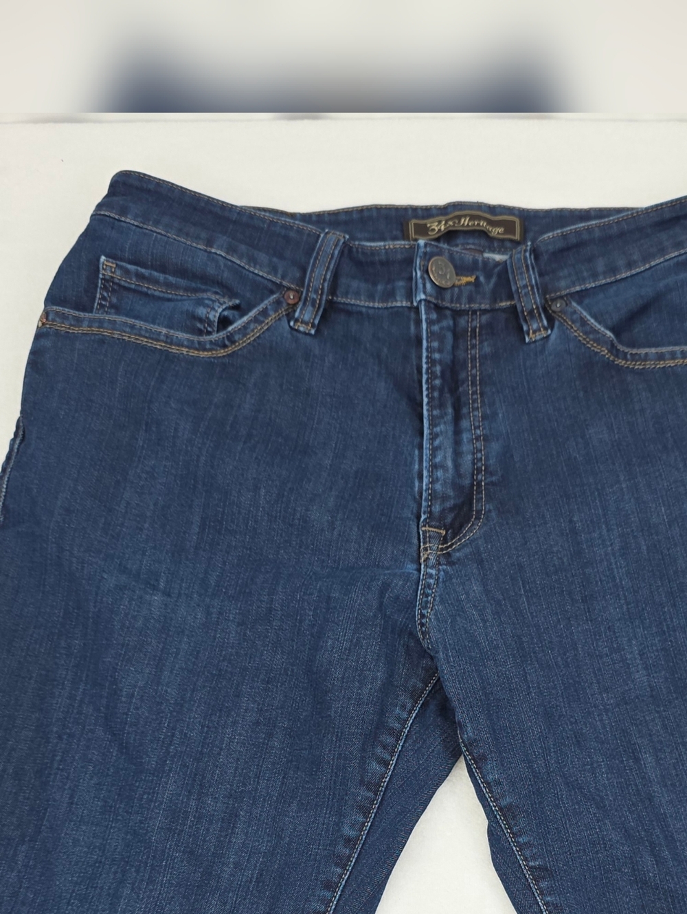 34 Heritage Charisma Men's Dark Blue Straight Leg Jeans Size 34x30 AG-3464 - Picture 2 of 10